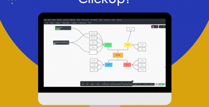 Visualizações do Clickup : Whiteboard e Mindmap